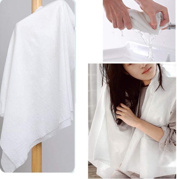 1 Pcs Of Compressed Bath Towels Disposable Face Towels Large Magical Towel Portable Travel Strong Water Absorption Large Travel Hotel Towels Size 70 X 140 Cm