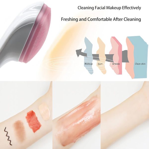 1 Pcs Silicone Face Scrubber Exfoliating Brush, Manual Handheld Massager, Facial Cleansing And Blackhead Scrubber, Soft Bristles For Face Skincare (random Color)