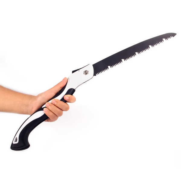 Foldable Saw Camping Tool Folding Hand Pruning Saw With Blades – Folding Saw Efficient Chip Removal Lock Design Pocket Pruning Saw For Bone Trees Wood Trimming Cutting ( Random Color )