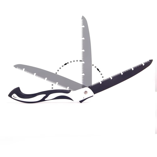 Foldable Saw Camping Tool Folding Hand Pruning Saw With Blades – Folding Saw Efficient Chip Removal Lock Design Pocket Pruning Saw For Bone Trees Wood Trimming Cutting ( Random Color )