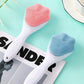 1 Pcs Silicone Face Scrubber Exfoliating Brush, Manual Handheld Massager, Facial Cleansing And Blackhead Scrubber, Soft Bristles For Face Skincare (random Color)