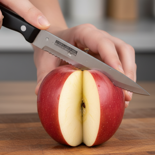 3-piece Kitchen Knives Set – Black | Non-stick Coating, Ergonomic Anti-slip Handles, Perfect For Chopping, Slicing & Dicing | Dishwasher Safe