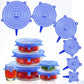6pcs Kitchen Reusable Silicone Seal Lid, Universal Silicone Stretch Lids For Food Preservation, Vacuum Food Storage, Bowl Cover And Cookware Cover For Kitchen And Home
