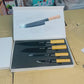 Thermomixer 4-piece Japanese Knife Set – Self-sharpening Blades With Wooden Handles