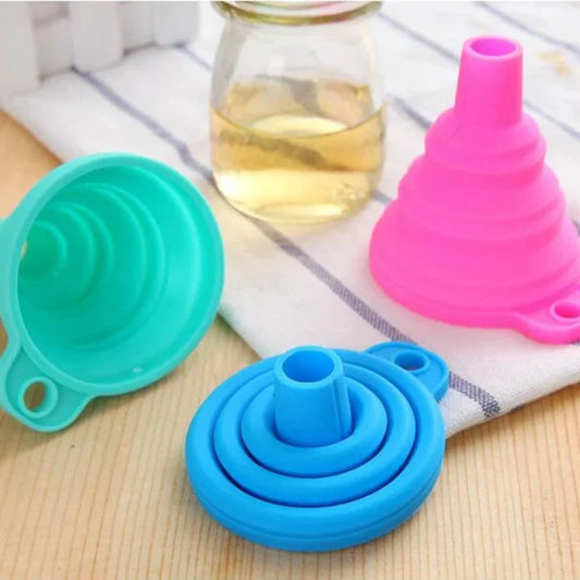 Silicone Oil Funnel, Kitchen Liquid Oil Dispensing Tool (random Color)